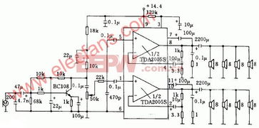 基于TDA2005S設計的20W汽車收音機與擴音機電路解析